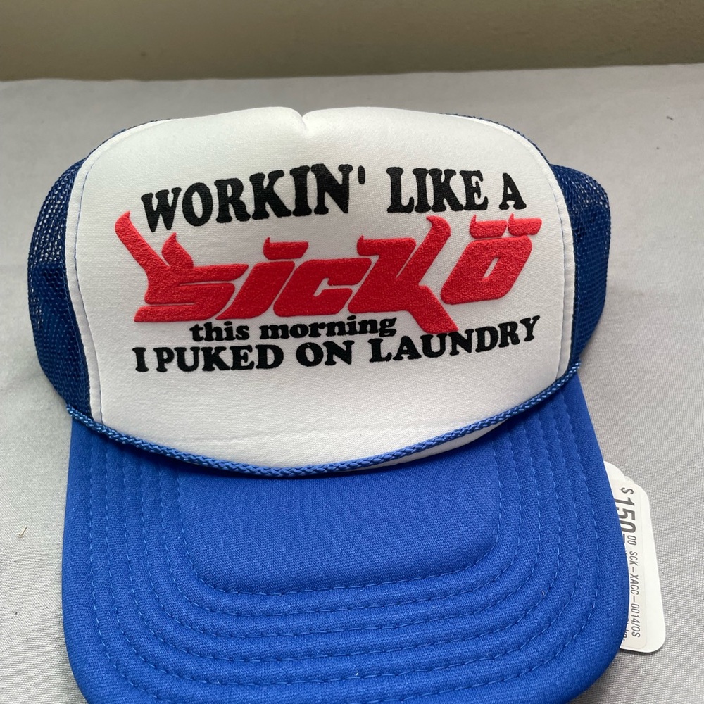 Travis Scott Sicko Blue Mesh Trucker Hat
